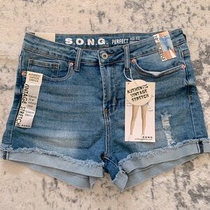 NWT High Rise Jean Shorts